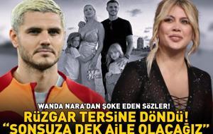 RÜZGAR TERSİNE DÖNDÜ! Galatasaray'ın yıldızı Mauro Icardi'nin eski eşi Wanda Nara'dan şoke eden sözler: 'Sonsuza dek aile olacağız'