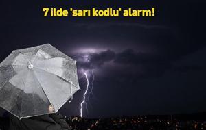 SON DAKİKA | Dikkat! Meteoroloji tek tek uyardı: 7 ilde 'sarı kodlu' alarm! Sağanak, fırtına, gök gürültüsü...