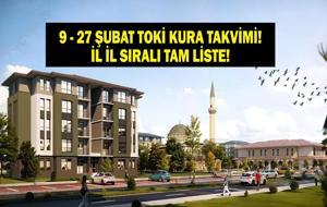  Hangi İl İçin Ne Zaman Kura Çekilecek? İşte İl İl 500 Bin Konut Emlak Konut TOKİ Kura Çekiliş Tarihleri ve TOKİ Sonuç Sorgulama