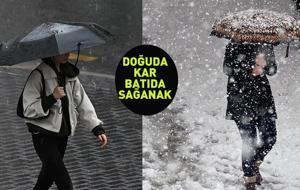 Dikkat! Meteoroloji uyardı: 6 ilde alarm... Doğuda kar, kuzeyde sağanak alarmı!
