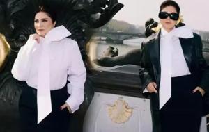 Sibel Can’ın Paris pozlarında dikkat çeken detay: Ayakkabıları olay oldu