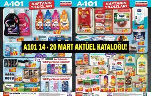 A101 14–20 Mart Aktüel Kataloğu Yayınlandı! A101 Haftanın Yıldızları ve 19 Mart Arefe Günü İndirimleri: Ramazan Bayramı Haftası Hangi Ürünler İndirimde?