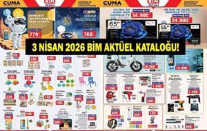 BİM 3 NİSAN 2026 KATALOĞU YAYINDA | Bu Hafta BİM'de Hangi Ürünler İndirimde? X3 Aksiyon Kamerası, Filtre Kahve Makinesi, Katlanabilir Elektrikli Bisiklet...