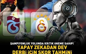 Süper Lig'in dev derbisi için yapay zekadan skor tahmini! Trabzonspor - Galatasaray maçı kaç kaç biter? 'Şampiyonluk yolunda kritik öneme sahip'