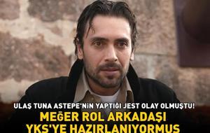 Taşacak Bu Deniz'in yıldızına destek mesajları! Meğer Ulaş Tuna Astepe'nin rol arkadaşı YKS'ye hazırlanıyormuş!