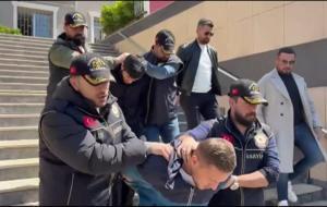 Küçükçekmece'de iş yerini kurşunlayıp 3 milyon dolar haraç isteyen 4 şüpheli yakalandı