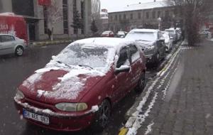 Ardahan’a nisan ayında kar yağdı