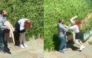  Tartıştığı kadını yumruklamıştı!