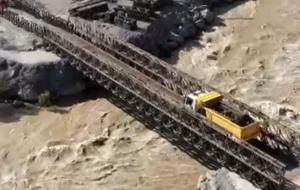 TSK'nın yaptığı köprüden test geçişler yapıldı