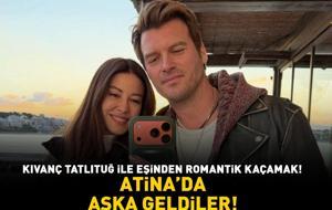 Aşk-ı Memnu'nun Behlül'üydü! Kıvanç Tatlıtuğ ile Başak Dizer'den romantik kaçamak! Atina'da aşka geldiler