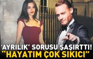 7 aylık aşk bitti! Kerem Bürsin, Selin Yağcıoğlu ile ayrılık haberleri sorulunca neye uğradığını şaşırdı