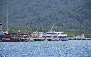 'Küresel Sumud Filosu' Marmaris Limanı'nda