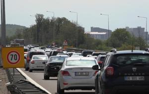 Bolu Dağı geçişinde trafik yoğunluğu