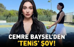 Güller ve Günahlar'ın Zeynep'i Cemre Baysel'den 'tenis' şov: 'Olimpiyatlara hazırım'