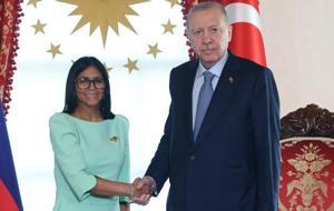 Cumhurbaşkanı Erdoğan, Venezuela Cumhurbaşkanı Vekili ile görüştü