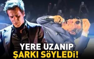 Rock yıldızı Teoman'dan ilginç performans! Yere uzanıp şarkı söyledi