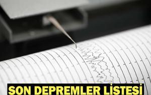 SON DAKİKA: DEPREM Mİ OLDU, NEREDE? 12 Haziran AFAD ve Kandilli Son Depremler Listesi