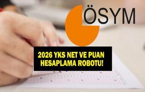 YKS 2026 NET VE PUAN HESAPLAMA ROBOTU | 2026 YKS TYT AYT Net Puan Hesaplama Nasıl Yapılır? ÖSYM TYT AYT Puan Hesapla