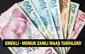 MEMUR VE EMEKLİ ZAMLI MAAŞ ÖDEME TARİHLERİ: Memurların 14 Günlük Zam Farkları Ne Zaman Yatacak? Zamlı Emekli Maaşı Ne Zaman Yatacak? Memur ve 4A, 4B ve 4C Zamlı Maaş Ödeme Tarihleri...