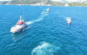 Boğaz'da 'Denizden Karaya 15 Temmuz' korteji!