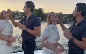 Yasemin Kay Allen ile Erdal Kaya’dan Boğaz’da romantik poz