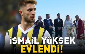 Fenerbahçe'nin yıldızı İsmail Yüksek evlendi! Esin Matraş sade gelinliğiyle göz kamaştırdı