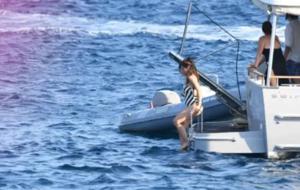 BEBEK GÖRÜNDÜ! 3,5 Aylık Hamile Gökçe Bahadır eşi Emir Ersoy'la Bodrum Tatilinde Görüntülendi