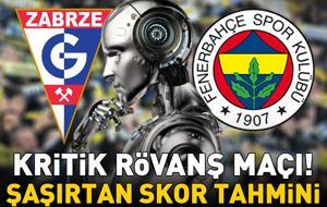 GORNİK ZABRZE - FENERBAHÇE MAÇI KAÇ KAÇ BİTER? Yapay zekadan UEFA Şampiyonlar Ligi 2. ön eleme turu rövanş maçı için şaşırtan tahmin!
