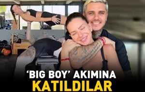Galatasaray'dan ayrılmıştı! Mauro Icardi büyük aşkı China Suarez ile bench press yaptı