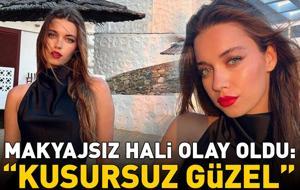 Afra Saraçoğlu'nun makyajsız hali olay oldu! 'Kusursuz güzel'