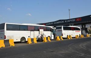 'Filistin Konvoyu', Habur Sınır Kapısı’ndan Irak’a geçti