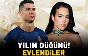 Cristiano Ronaldo ile Georgina Rodriguez evlendi! 10 yıllık birliktelikte mutlu son!