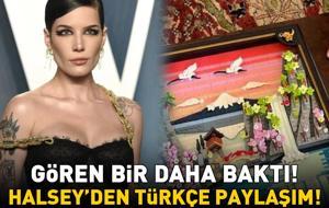 Halsey, Türkçe paylaşımı ile sanal medyayı salladı: 'Yetenekli bir Lego ressamı'