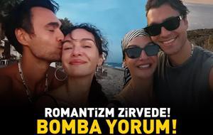 Birce Akalay'ın havuz keyfi! Hakan Kurtaş kayıtsız kalamadı: 'FISTIĞIM'