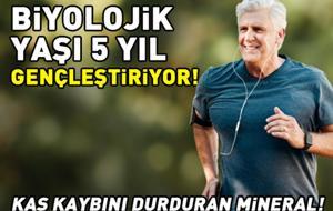 Biyolojik Yaşı 5 Yıl Gençleştiriyor! Kas Kaybını Durduran Mineral!