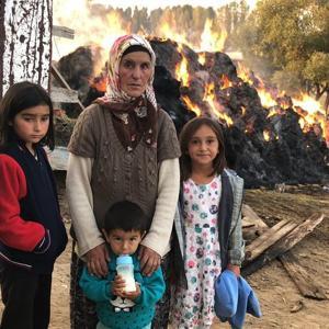 40 ton otu yakılan yaşlı kadının gözyaşları