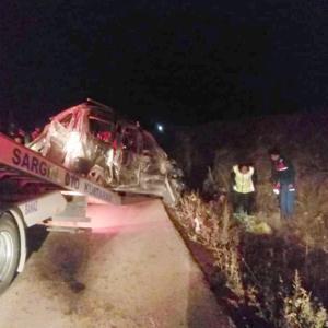 Uşakta otomobil takla attı: 1 ölü, 3 yaralı
