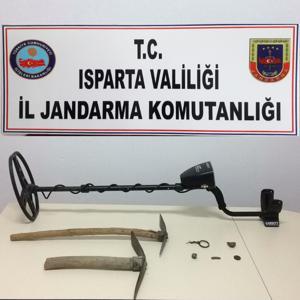 Ispartada kaçak kazıya suçüstü