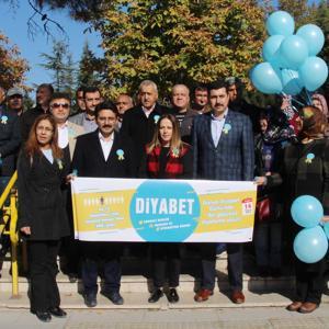 Burdurda Diyabet Farkındalık Yürüyüşü