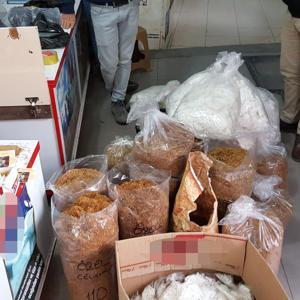 Tarsusta 130 kilogram tütüne el konuldu