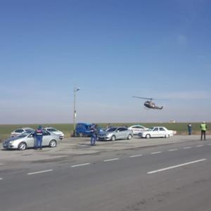 Aksarayda Jandarmadan helikopter destekli trafik kontrolü