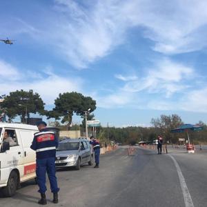 Jandarmadan hava destekli trafik denetimi