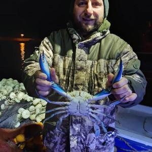 Karadenizde nadir görülen mavi yengeç ağlara takıldı