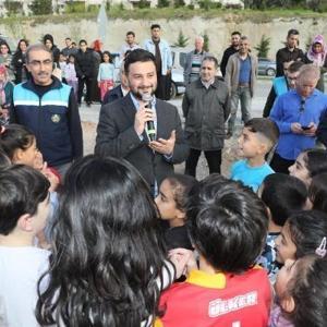 Başkan Öztekin afet bölgesini ziyaret etti