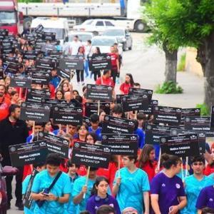 Karabükte, 6 Şubat depremlerinde ölenler için Saygı Yürüyüşü