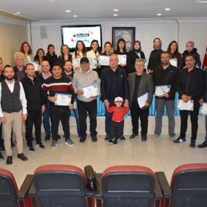 Çevre gönüllüsü 35 öğretmene sertifikaları verildi