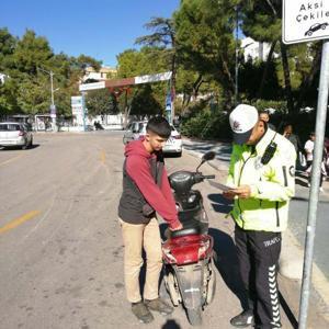 Muğlada elektrikli bisiklet sürücülerine toplam 29 bin lira ceza
