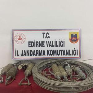 Edirne’de elektrik kablosu hırsızlığına gözaltı