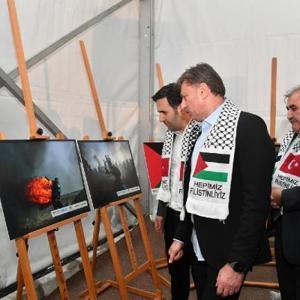 Bahçelievler’de Gazze Dayanışma Çadırı açıldı