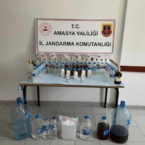 Amasya’da yasa dışı alkol operasyonu